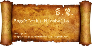 Bagóczky Mirabella névjegykártya